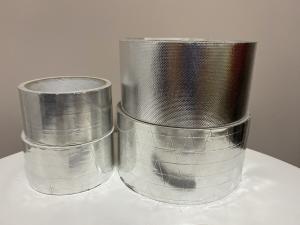 China Self Adhesive FSK Reinforced Aluminium Foil Duct Tape Fire Resistant on sale