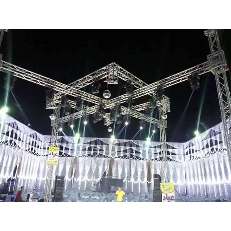 Square Corner Lighting Truss Box for Trade Show Booths S30-K6 6-Way Cube/truss de aluminio
