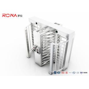 Pedestrian Access Control Full Height Turnstile Integrated RFID Finger Print