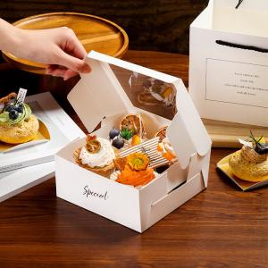 Quality Rectangle Personalised Cake Bakery Box With Paperboard Liner wholesale