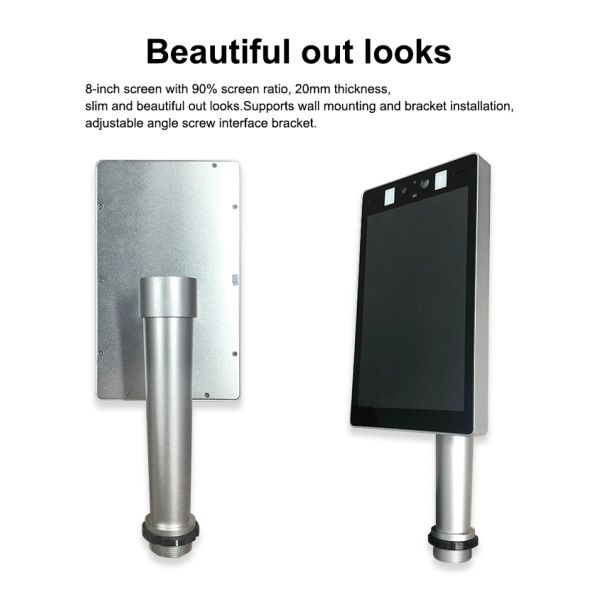 human body temperature detection machine face recognition measuring terminal termo scanner door lock