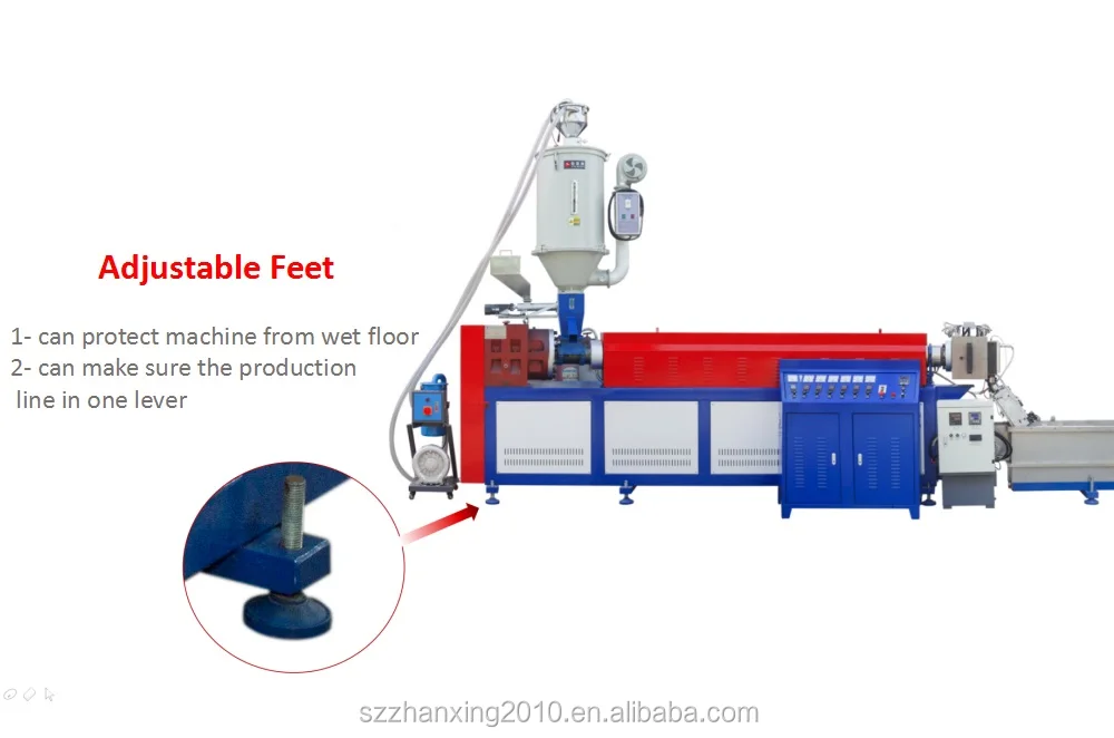 PP Single Screw Carton Box Plastic Strap Production Line For Granules