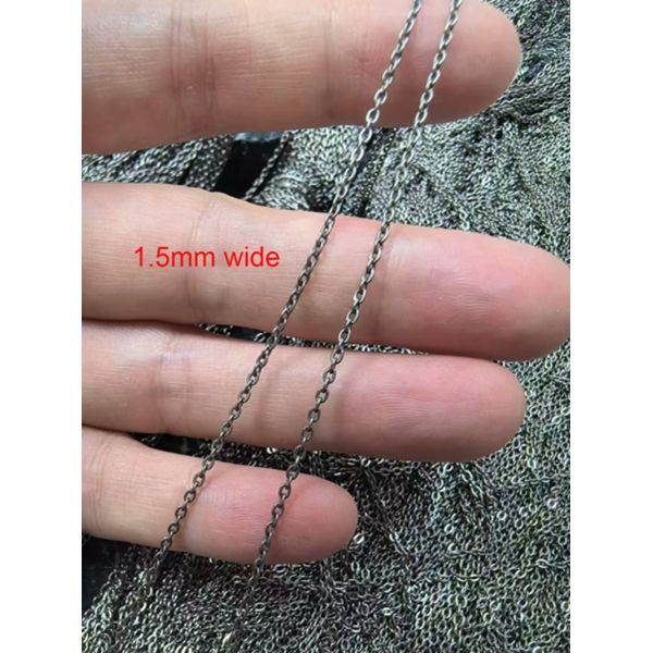 Hot Sale O Chain Titanium Chain Titanium Accessories TA1 Pure Titanium Chain Stock – Black & Blue Anodized | In Stock