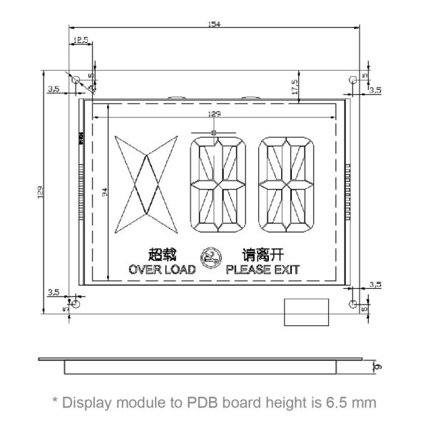 Electronic Advertising Display For Elevator / Bus Lcd Tv Display