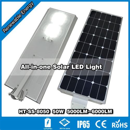 Farolas Solares LED para Jardin de 50W | HITECHLED