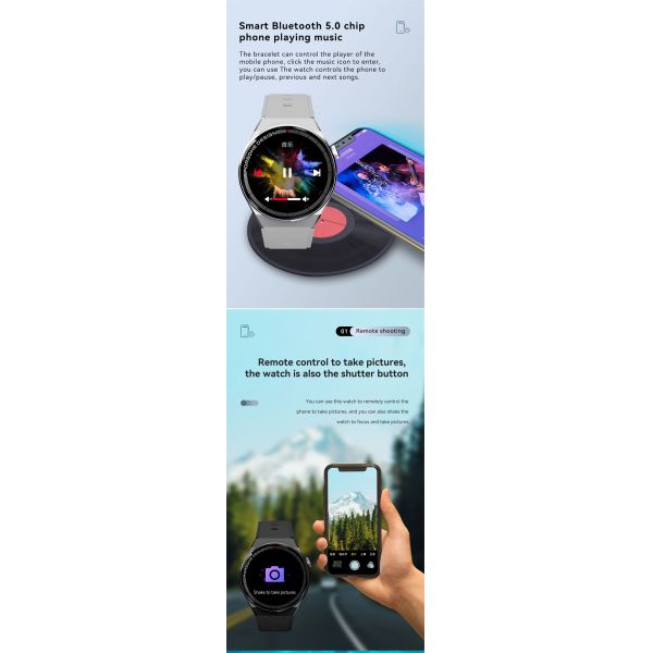 Eraysun Fashion 1.39 Inch Digital Watches IP68 Waterproof Smart Watch for Men Support Phone Call RelojesSmart Watches