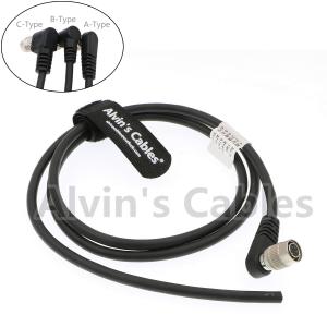 China Trigger Strobe PWS Camera Power Cable TIS GigE Camera Hirose 6 Pin Female Right Angle To Open End A Type on sale