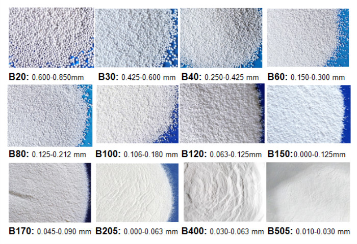 Surgical Knives Sandblasting B30 size 0.600 Mm Ceramic Blasting Media