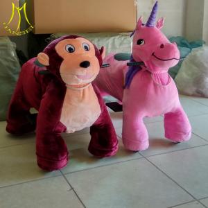 Hansel  battery powered electric mountable plush motorized animal for shopping mall