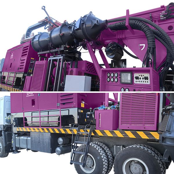 Truck Mounted Reverse Circulation Drilling Machine High Drilling Efficiency Exploration RC Drilling Rig