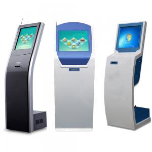 China 17 inch Bank Queue Management Touch Screen Ticket Dispenser Kiosk on sale