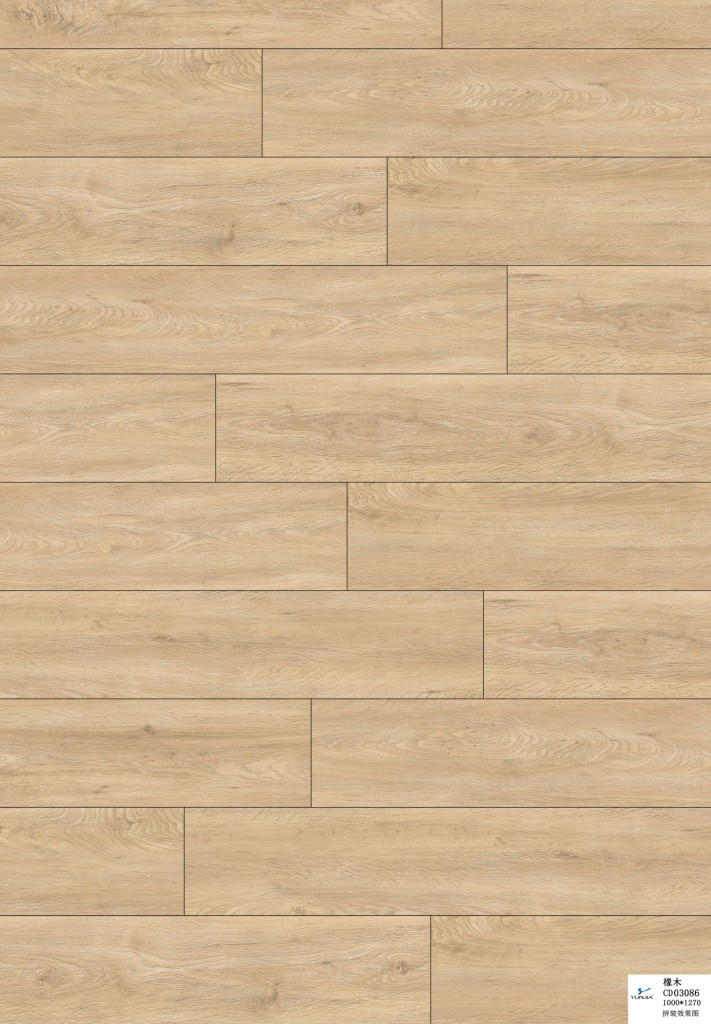 Waterproof Vinyl Plank Flooring SPC Sheet Deep Embossed Customized Color