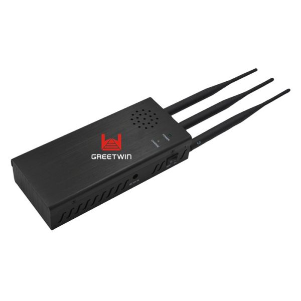 Remote Control 315MHz 433MHz 868MHz Cell Phone Signal Jammer With 3pcs Antennas