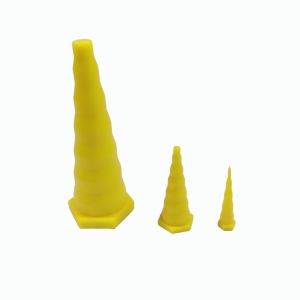 Silicone Custom Shape Double Flare Hot Red Ear Plugs Flesh Tunnel Piercing