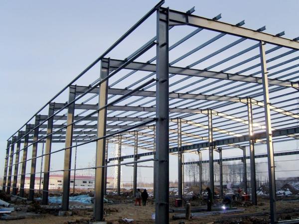 Cheap Environment Friendly Prefabricated Steel Frame For School , Bus Station for sale