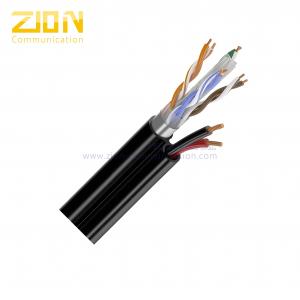 Quality Stranded CCA Power Security Camera Cable / CAT6 1000ft Ethernet Cable , 23 AWG Solid Copper wholesale