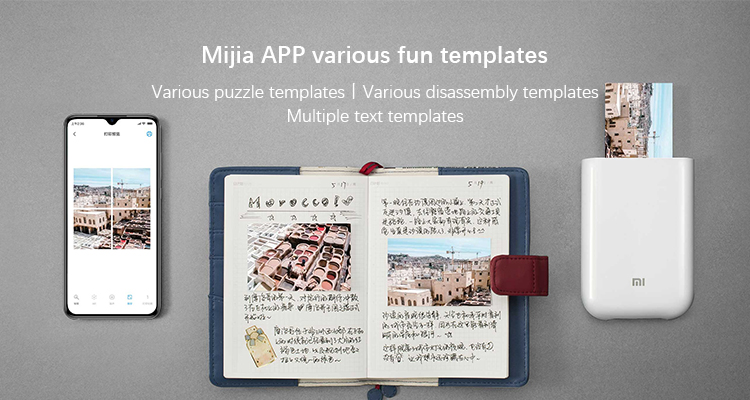 Xiaomi MiNi Photo Printer 300 DPI Picture Printer Pocket Camera DIY Share 500mAh Xiaomi Portable Photo Printer