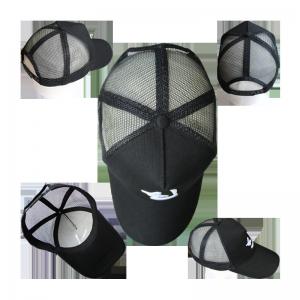 Quality Men 5 Panel Mesh Snapback Sports Caps Embroidered Logo Hat 56cm - 58cm wholesale