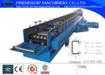 Cold / Hot Steel C Purlin Roll Forming Machine By Chain Transmission
