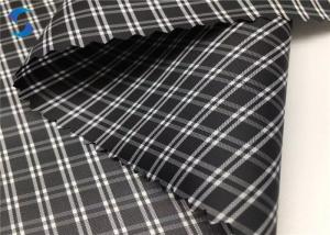 China 230T Waterproof Plaid Taffeta Fabric Printed Lining on sale
