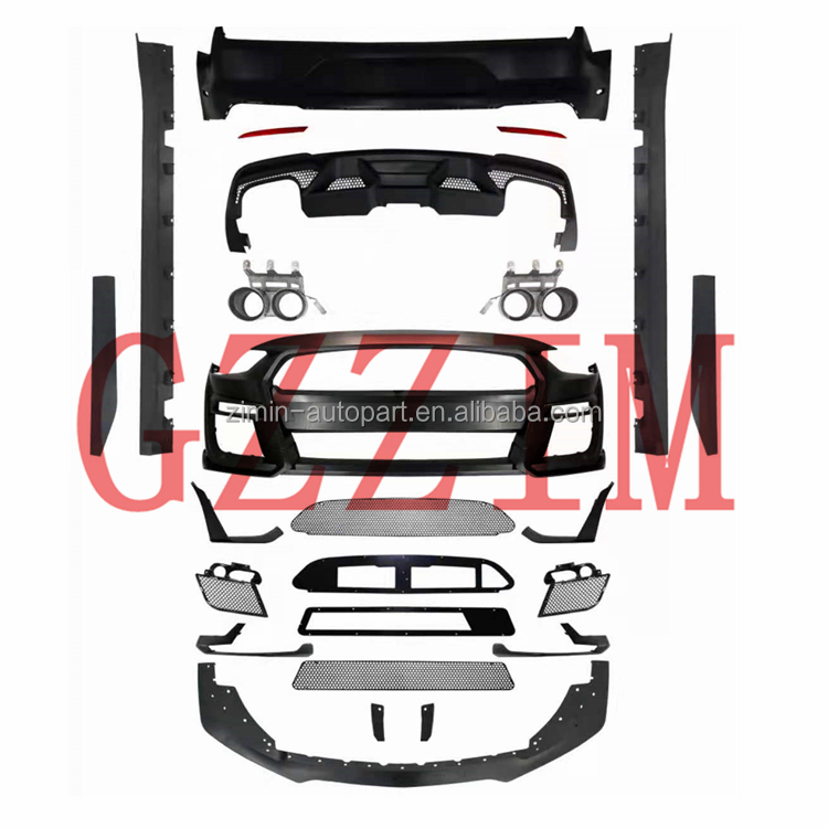 Ford Mustang 2018-2020 Change To CT500 Car Front Rear Bumpers Body Kit