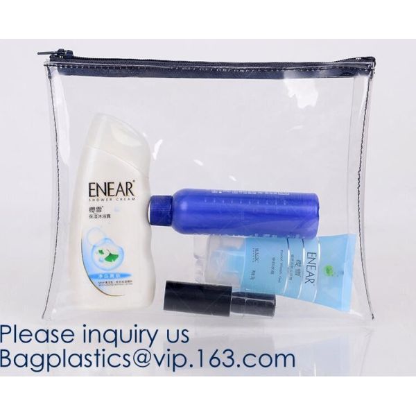 Promotional EVA cosmetic pouch bag with a rubber handle,eco friendly transparent BSCI women EVA cosmetic bag, bagease