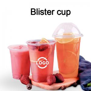 Quality Top Diameter Blister Bubble Cup Lids Disposable Plastic Cup For Fruit Drinking wholesale