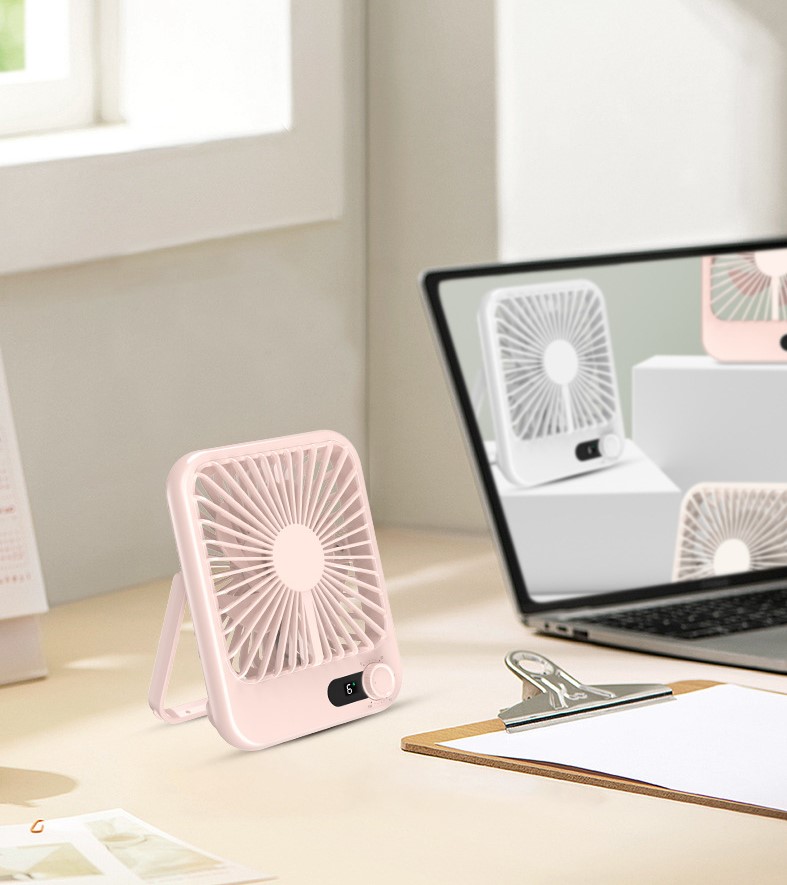 Portable USB Rechargeable Aromatherapy Handheld Fan Silent Table Mini Fan for Office Needs