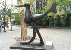 Quality Art Deco Life Size Bird Sculpture Bronze Animal Statues Casting Finish wholesale