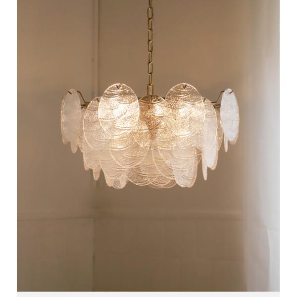 Modern Frosted Diamond Glass Chandelier Luxury Lustre Lighting（WH-CY-251）