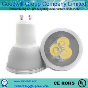 Quality 3w GU10 ac85-265v aluminum silver color SMD high power led spot light wholesale