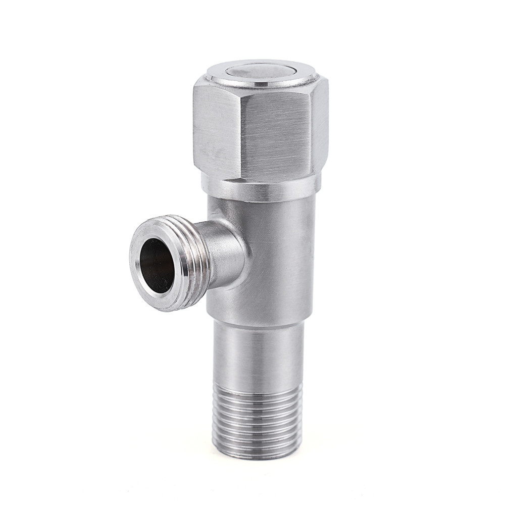 Quality OEM SS304 Brushed Angle Valve For Toilet 1/2&quot;X3/4&quot; Manual Control Normal Temperature wholesale