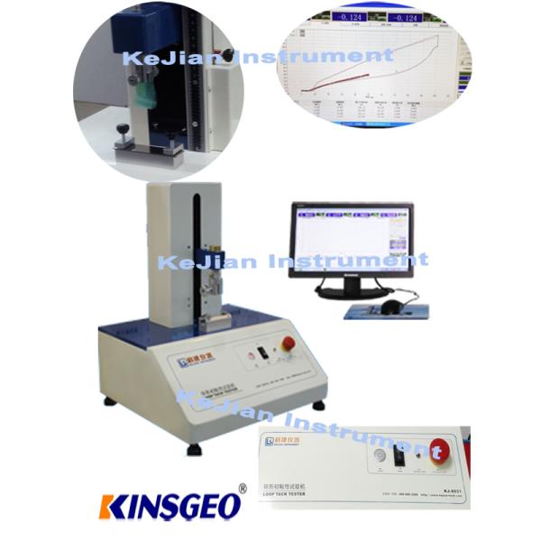 Microcomputer Control Liquid Screen Operating Tape Peel Adhesion Test Equipment For Loop Tack Resistance with 18Kg