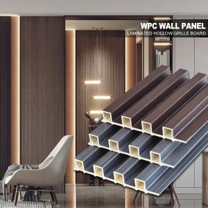 Quality Interior WPC Wall Panels Waterproof Fireproof Soundproof Grille Board For Entertainment Decorative wholesale