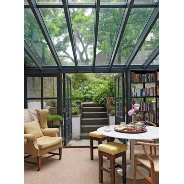 1.2mm Soundproof EPDM Sealing Aluminium Frame Glass House