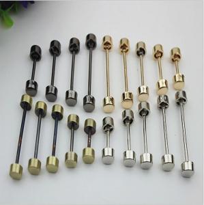 China DIY bag accessories all kinds of size gunmetal color metal light gold dumbbell barbell rivet stud for bags on sale
