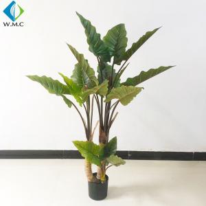 China Taro Leaves Plastic Bonsai Plants , Nordic Style Fake Banana Tree R020022 on sale