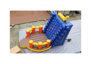 China Durable 0.55mm PVC Inflatable Floating Rock Climbing Wall For Kids on sale