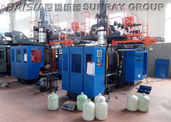 Hydraulic Plastic Container Making Machine, Automatic Blow Moulding Machine For Water Tanks SRB80
