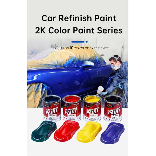Excellent Gloss and Hardness 2K Solid Paint for Car Finishing