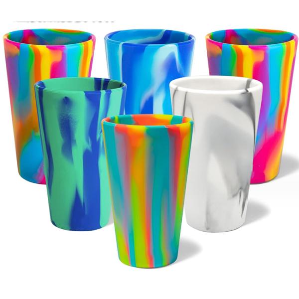 Sustainable Silicone Rubber Unbreakable Shot Glass Reusable Shatterproof Cup for Parties