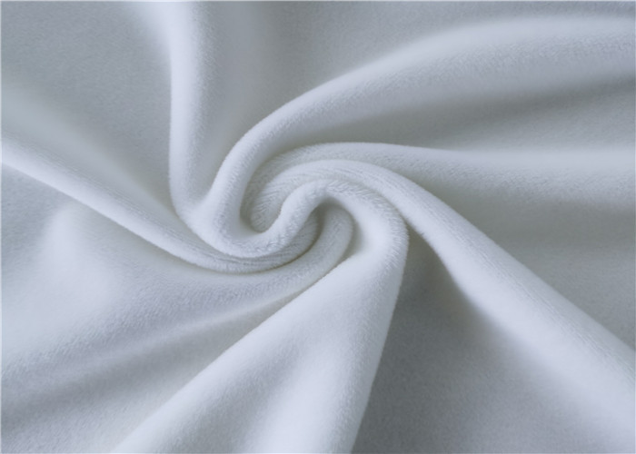 Comfortable Polyester Spandex Fabric Stretch Super Soft Velvet Knit 320g/M2