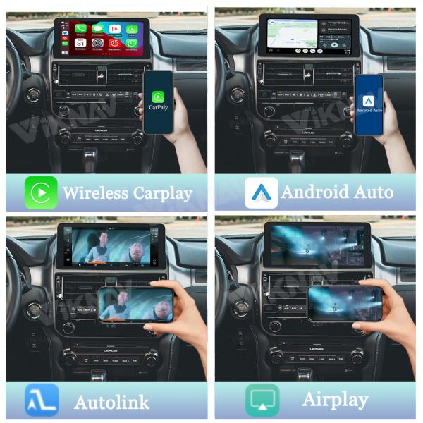 Viknav Linux System For Lexus GX 2009-2023 Wireless Apple CarPlay Android Auto Only Support Original Car OEM Screen
