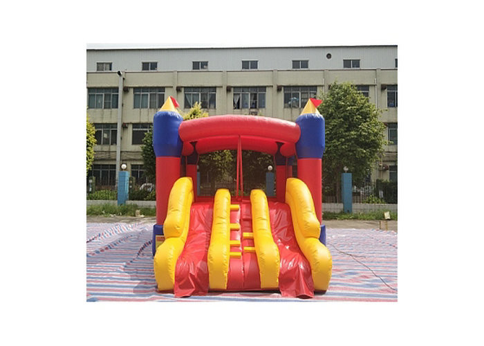 Quality Attractive Three Slide Inflatable Bouncer Combo Pencil Shaped Silk Printing wholesale