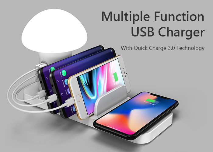 Touchable Qi Standard 10W 3 In 1 Wireless Charging Station