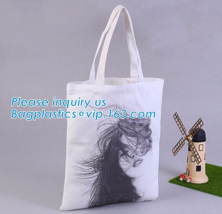Reusable 100% Cotton Canvas Bag Canvas Tote Bags Convenient Environmentally Grocery Shopping Bags,zipper canvas bag cott