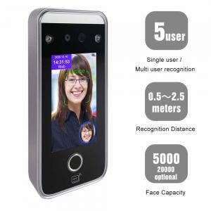 Quality Time Recording Face Biometric Attendance Machine Infrared Camera Live Face Detection wholesale