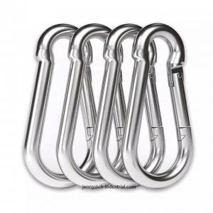 China 400lbs Load Capacity Keychain Carabiner Clip Stainless Steel AISI304/316 Finish ZINC on sale