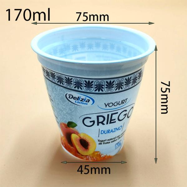 170ml 6oz Ice Cream Plastic Cup PP Disposable Ice Cream Bowls