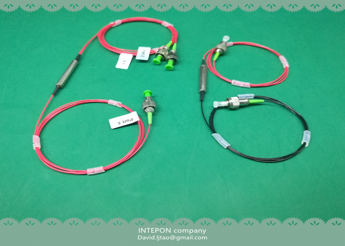 PM circulator, 1310nm, 1x2 port, panda fiber, 20dB isolation, 0.8dB insertion loss.